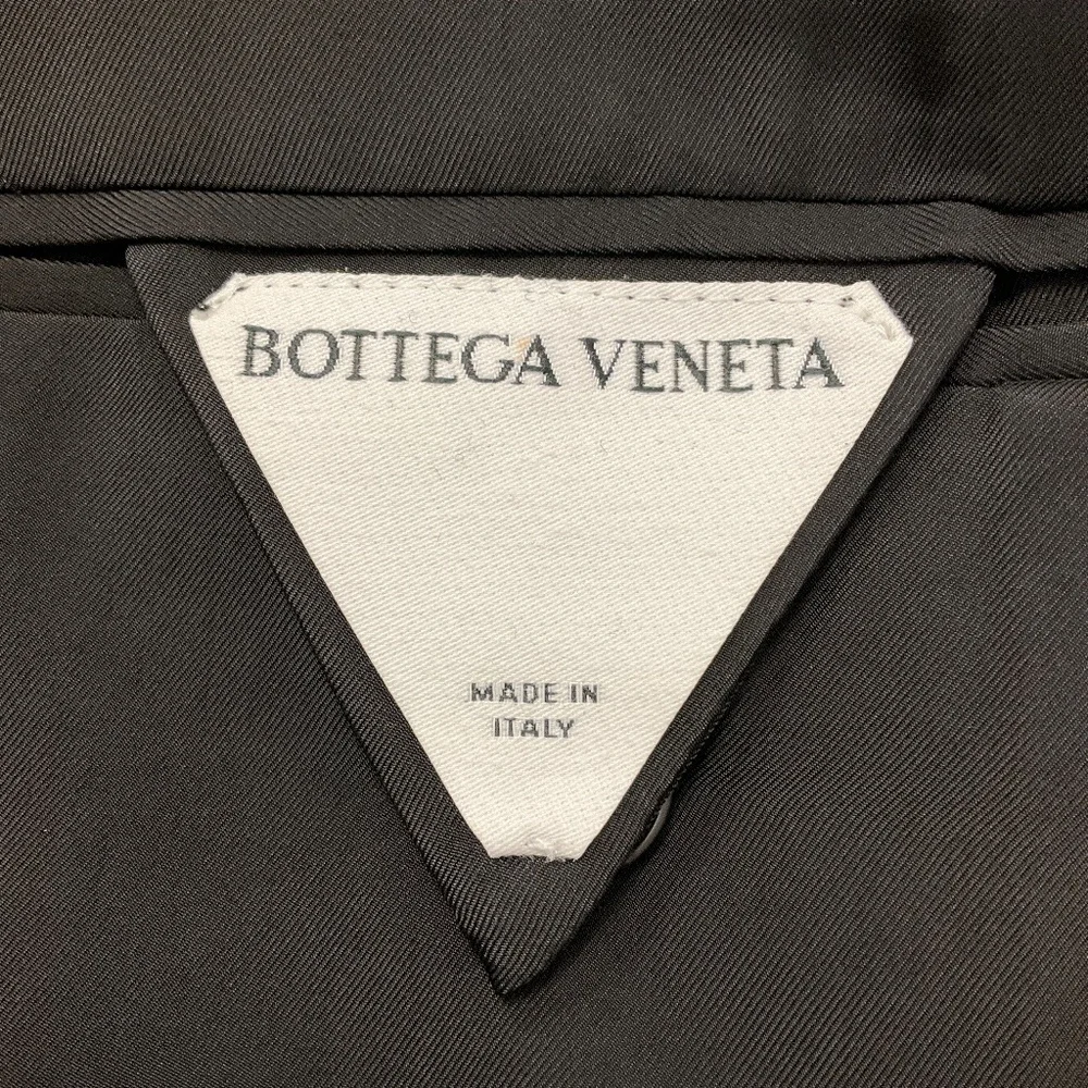 BOTTEGA VENETA NAVY TAILORED WOOL JACKET AND PANTS SUIT SET